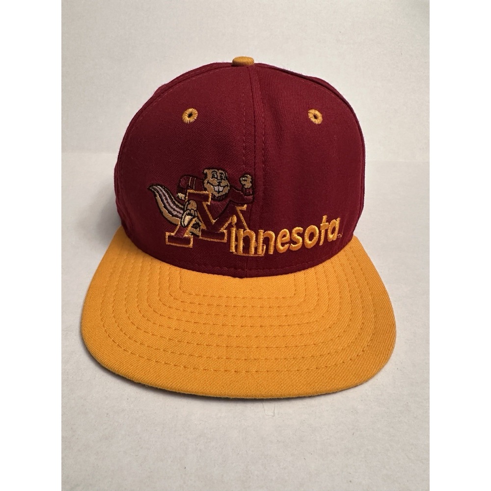 Vintage Minnesota Gophers New Era Low Profile Graphic Logo Snapback Hat Cap USA